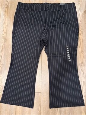 torrid Black Pinstripe Boot Cut Pants